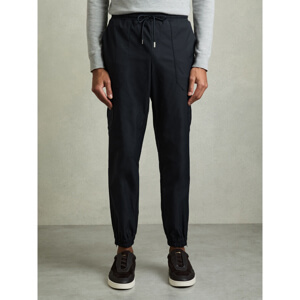 REISS LAVENHAM Technical Cargo Drawstring Trousers